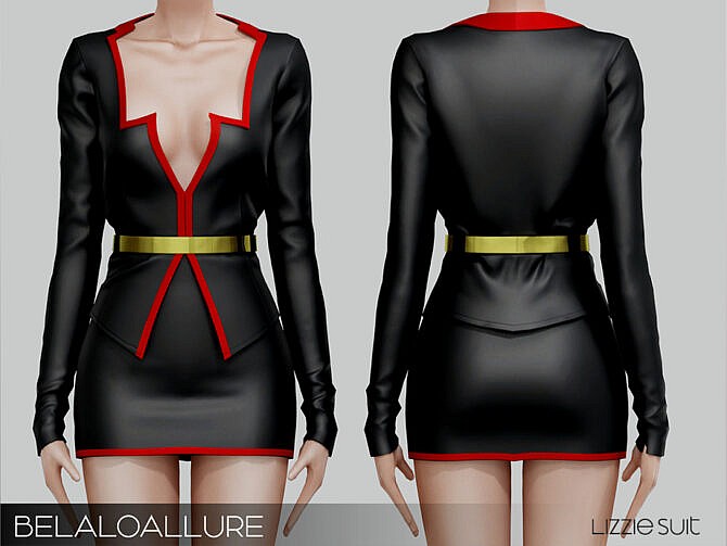 Sims 4 Lizzie suit by belal1997 at TSR