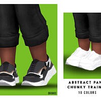 Abstract Panel Chunky Trainer (toddler) By Oranostr