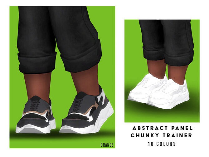 Sims 4 Abstract Panel Chunky Trainer (Toddler) by OranosTR at TSR