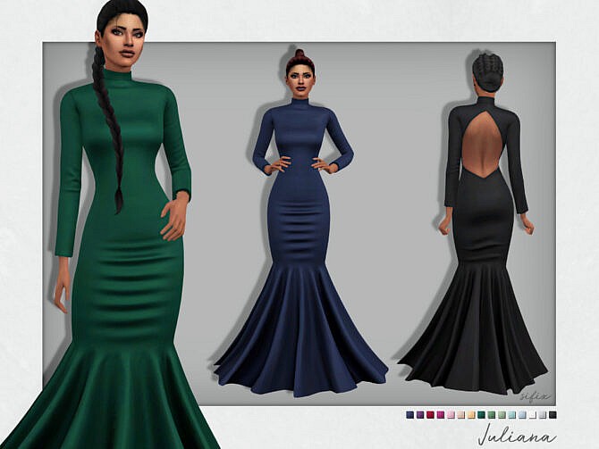 Sims 4 Juliana Dress by Sifix at TSR