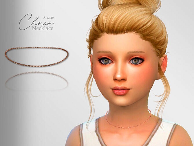 Sims 4 Chain Child Necklace by Suzue at TSR