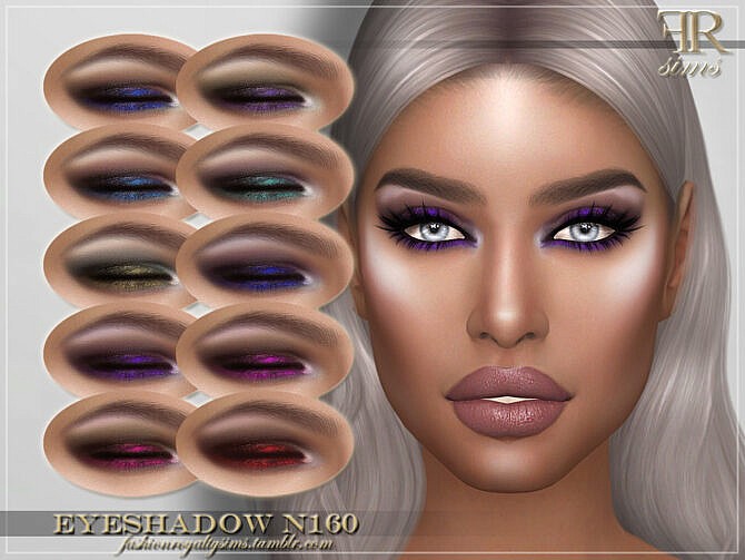 Sims 4 FRS Eyeshadow N160 by FashionRoyaltySims at TSR