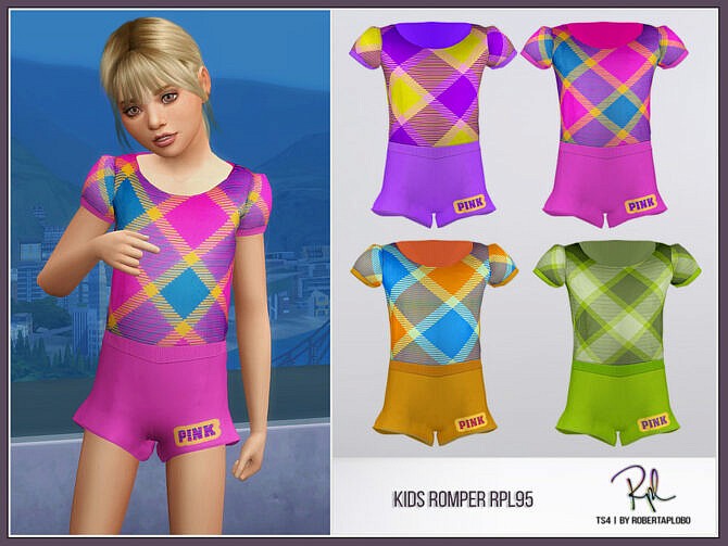 Sims 4 Kids Romper RPL95 by RobertaPLobo at TSR