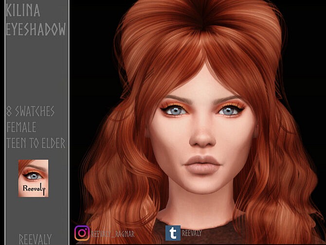 Sims 4 Kilina Eyeshadow by Reevaly at TSR