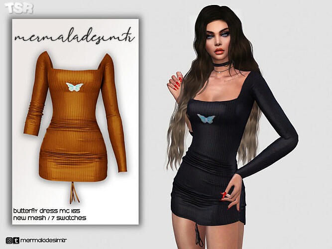 Butterfly Dress Mc165 By Mermaladesimtr