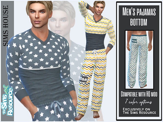 Men’s Pajamas Bottom By Sims House