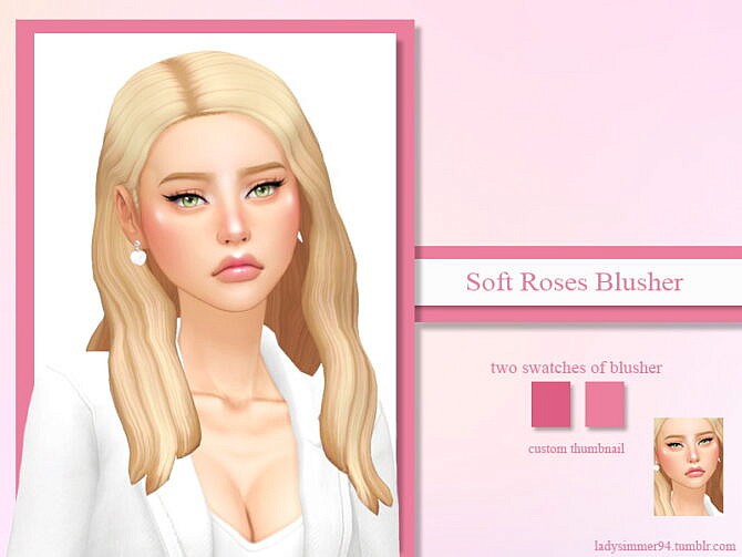 Sims 4 Soft Roses Blusher by LadySimmer94 at TSR