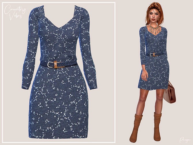 Sims 4 Country Vibes Dress by Paogae at TSR
