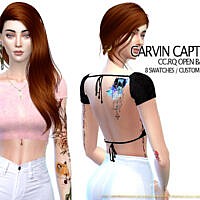 Rq Open Back Top By Carvin Captoor