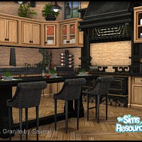 Oak & Granite Kitchen Set By Seimar8