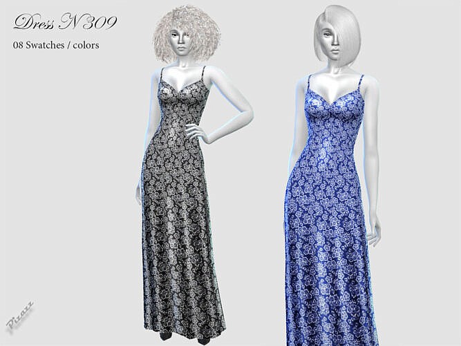 Long Dress N309 By Pizazz