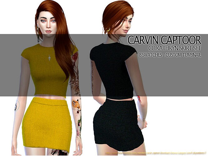 Kathryn Skirt Set By Carvin Captoor