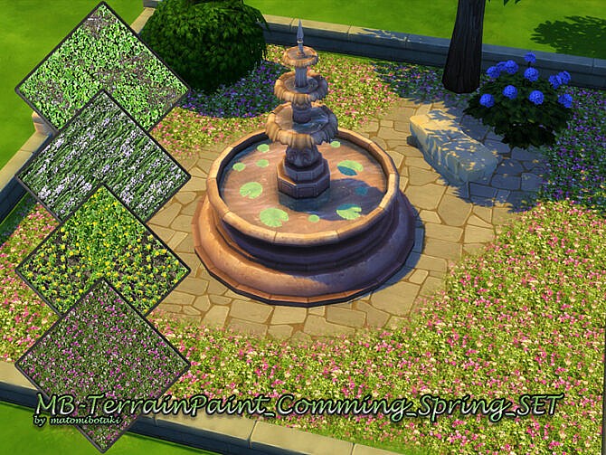 Sims 4 Terrain Paint Comming Spring SET by matomibotaki at TSR