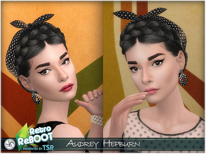 Sims 4 Audrey Hepburn by BAkalia at TSR