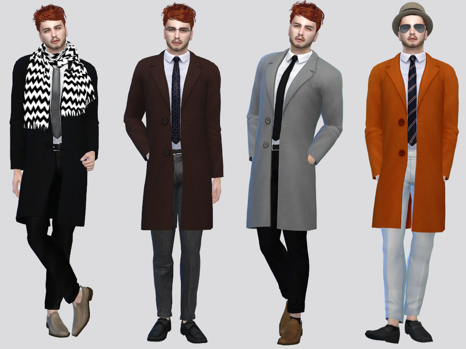 Payne Long Trench Coat By Mclaynesims At Tsr Sims 4 Updates