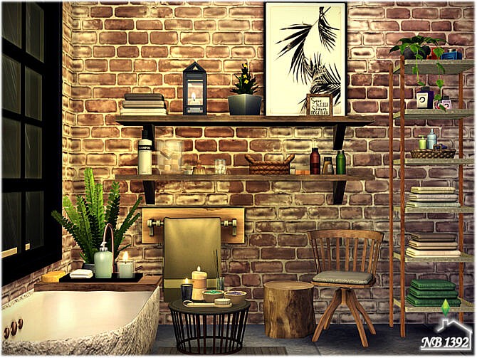 Sims 4 Industrial Bathroom by nobody1392 at TSR