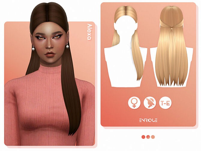 Sims 4 Alexa Hairstyle by EnriqueS4 at TSR