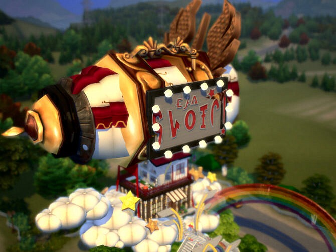 Sims 4 Hot Air Balloon by VirtualFairytales at TSR