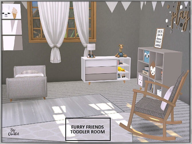 Sims 4 Furry Friends Toddler Bedroom by Chicklet at TSR