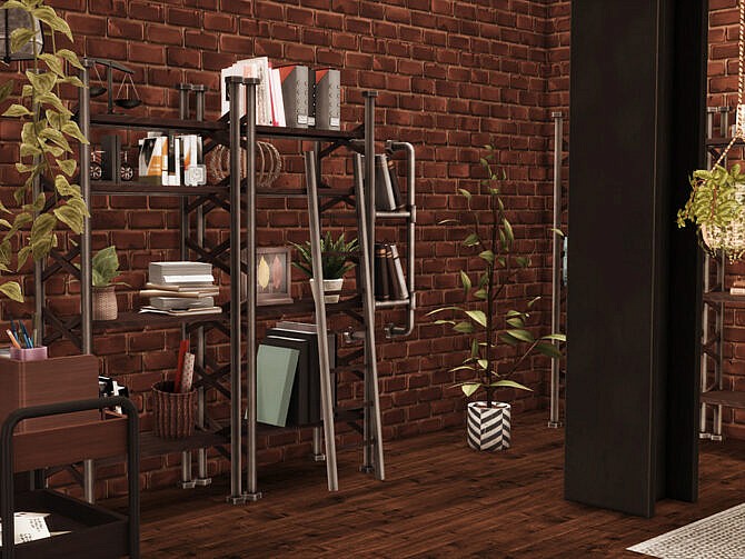 Sims 4 Industrial Office by xogerardine at TSR