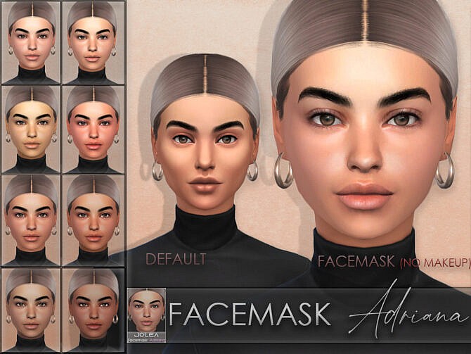 Sims 4 Facemask Adriana by Jolea at TSR