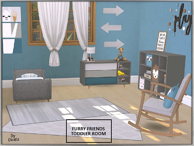 Sims 4 Furry Friends Toddler Bedroom by Chicklet at TSR