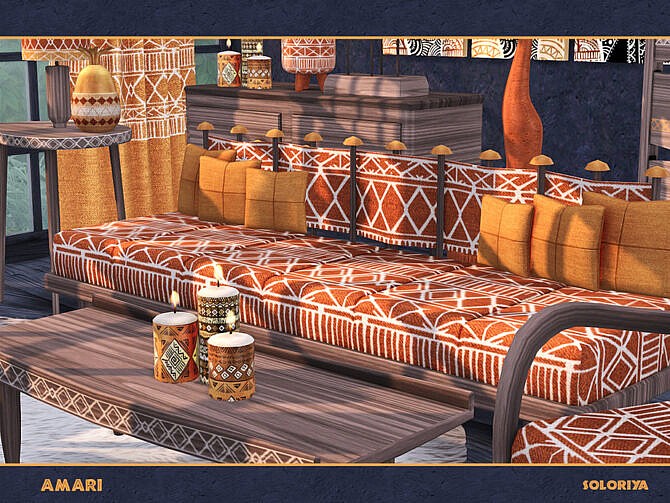 Sims 4 Amari living room by soloriya at TSR