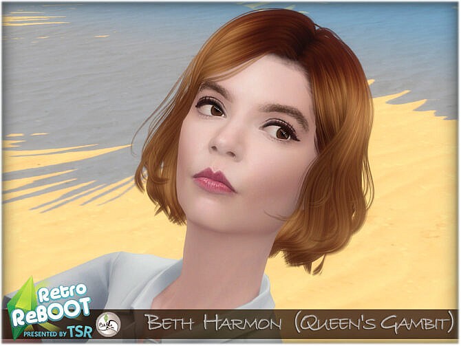 Sims 4 Beth Harmon (Queens Gambit) by BAkalia at TSR