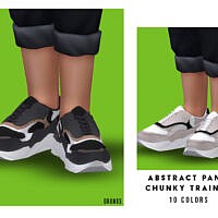Abstract Panel Chunky Trainers (child) By Oranostr