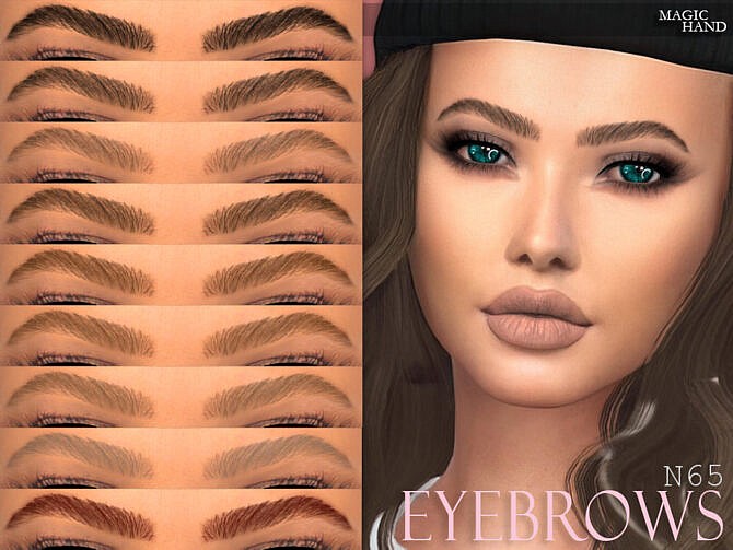Sims 4 Eyebrows N65 by MagicHand at TSR