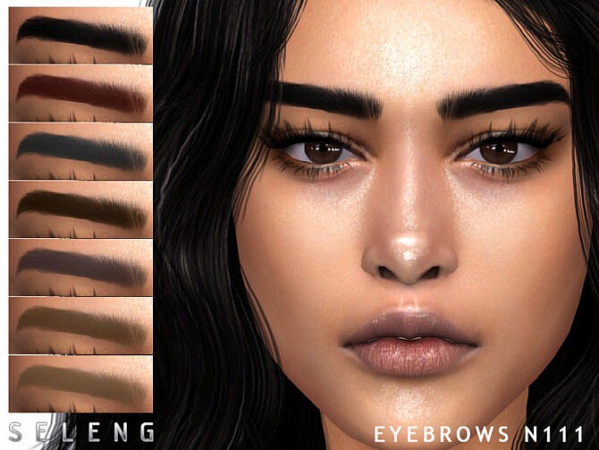 Sims 4 Eyebrows N111 by Seleng at TSR