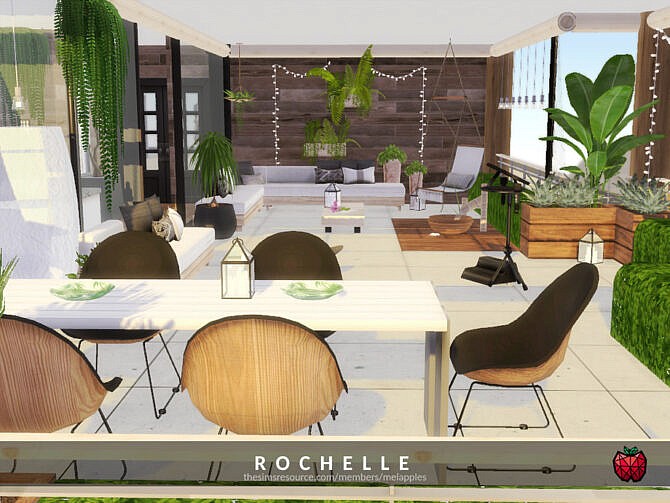 Sims 4 Rochelle terrace by melapples at TSR