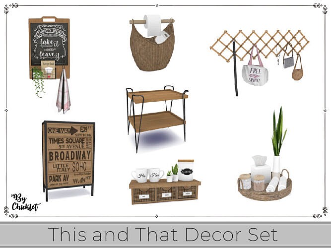 This And That Decor Set By Chicklet
