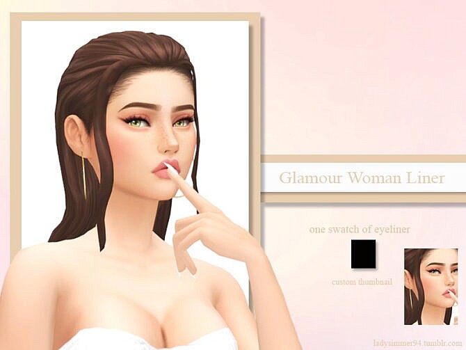 Sims 4 Glamour Woman Liner by LadySimmer94 at TSR