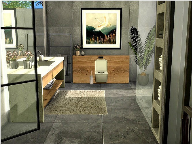 Sims 4 Sunlight Bathroom by lotsbymanal at TSR