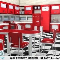 Retro Mid-century Kitchen 1st Part By Kardofe