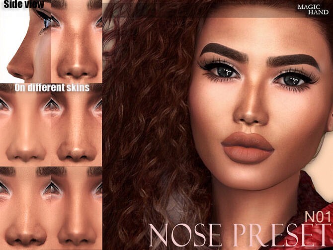 Sims 4 Nose Preset N01 by MagicHand at TSR