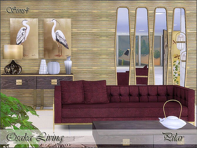 Sims 4 Osaka Living Room by Pilar at TSR