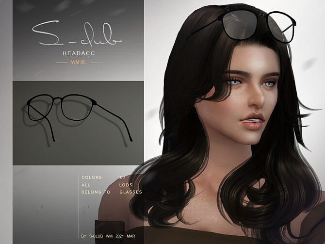 Sims 4 Glasses Headacc 202105 by S Club WM at TSR