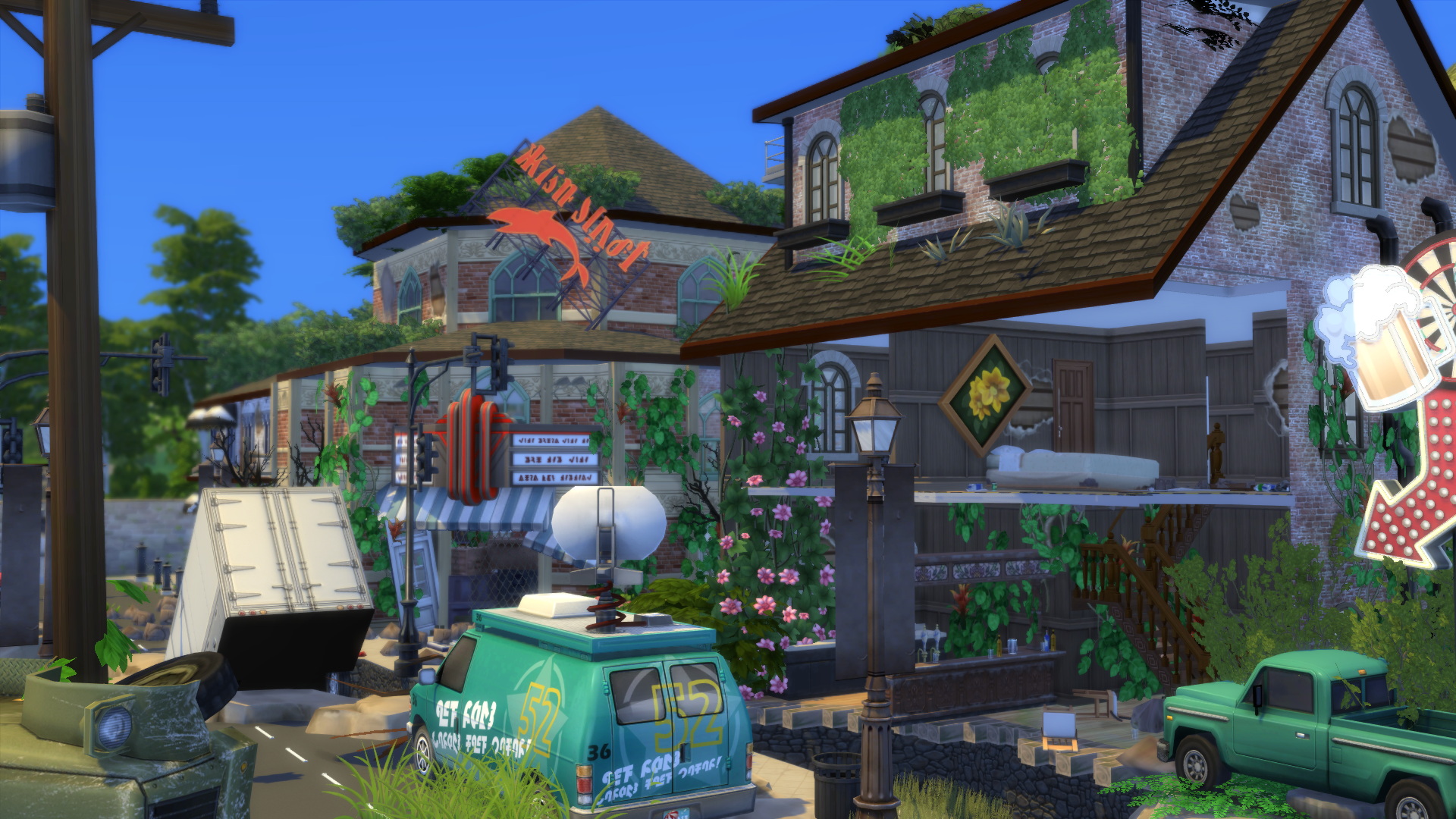 FULL APOCALYPSE TOWN 64x64 by bradybrad7 at Mod The Sims 4 » Sims 4 Updates