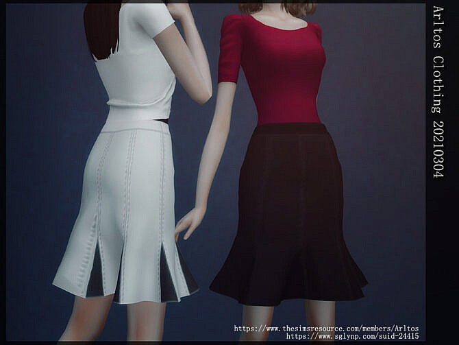 Sims 4 Clothing 20210304 (skirt) by Arltos at TSR