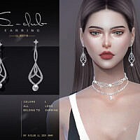 Diamond Earrings 202110 By S-club Ll