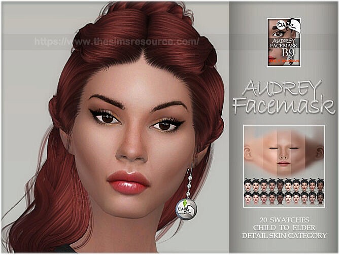Sims 4 Audrey facemask by BAkalia at TSR
