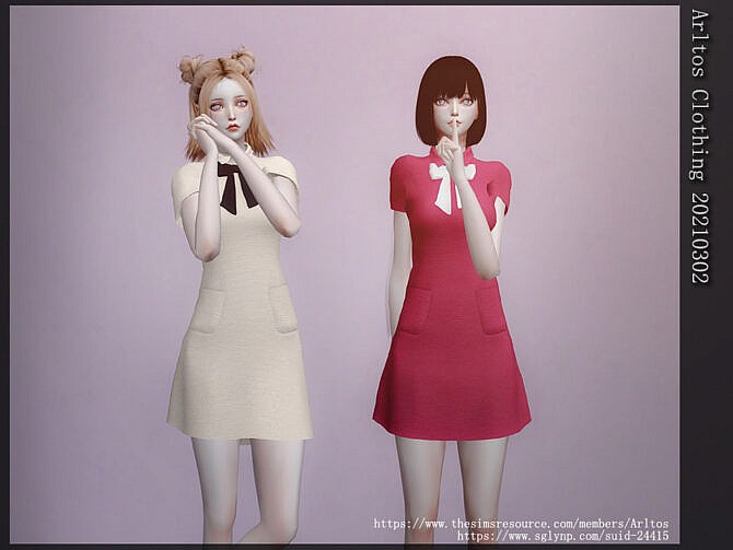 Sims 4 Dress 20210302 by Arltos at TSR
