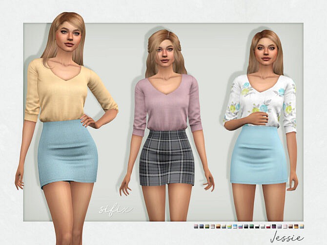 Sims 4 Jessie Outfit by Sifix at TSR