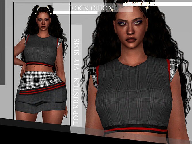 Rock Chic Vi Top Kristen By Viy Sims