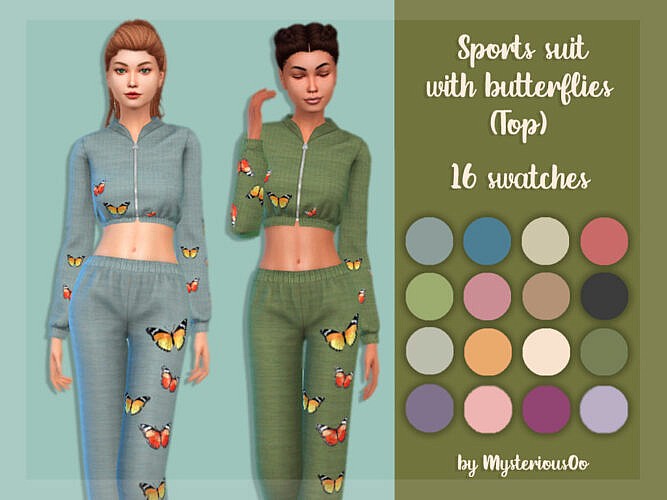 Sports Suit With Butterflies (top) By Mysteriousoo