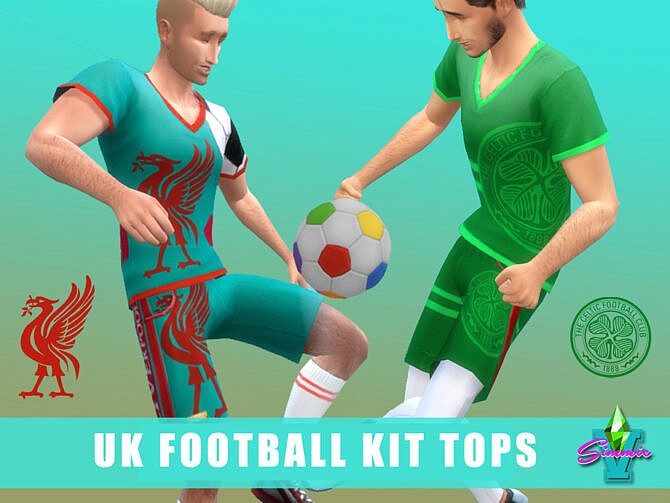 Sims 4 UK Footie Kit Top by SimmieV at TSR