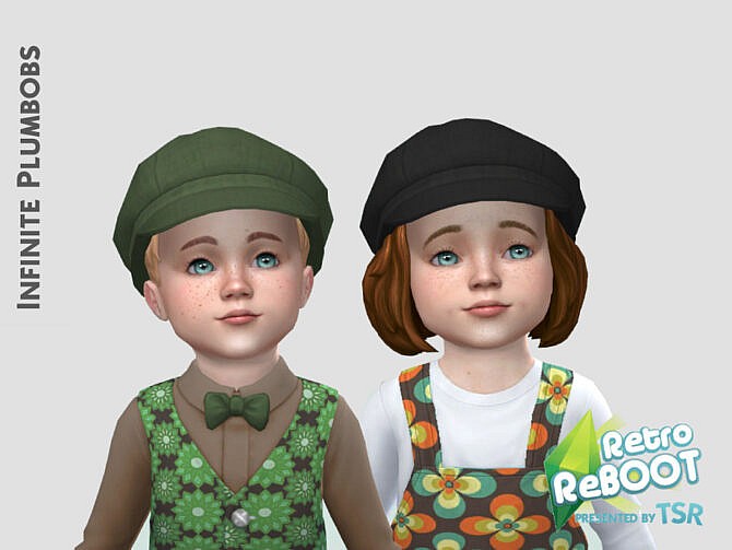 Sims 4 IP Toddler Retro Bus Drivers Hat by InfinitePlumbobs at TSR