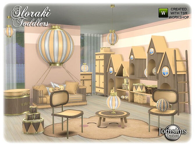 Sims 4 Sloraki toddlers bedroom by jomsims at TSR